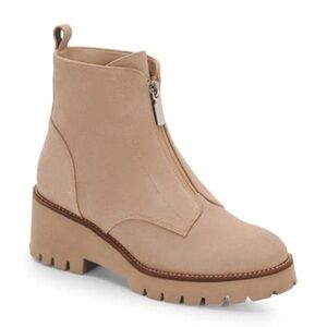 BLONDO Waterproof Bootie In Sand Suede